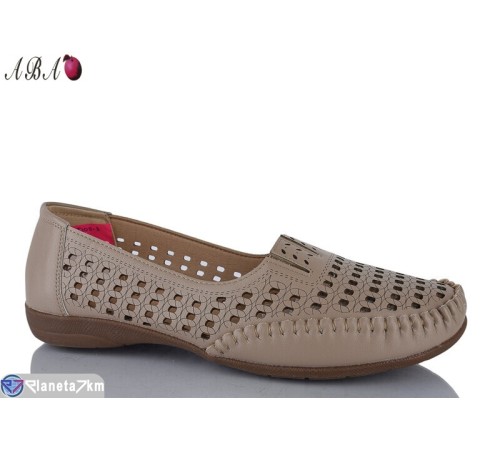 Туфлі жіночі на літо (8 пар р.40-43) коричневий  "Aba"