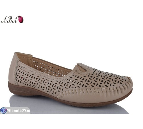 Туфлі жіночі на літо (8 пар р.37-42) коричневий  "Aba"