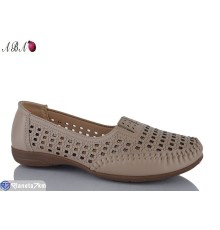 Туфлі жіночі на літо (8 пар р.37-42) коричневий  "Aba"