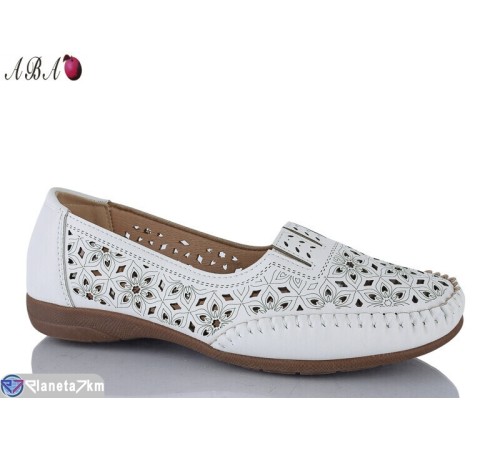 Туфлі жіночі на літо (8 пар р.37-42) білий  "Aba"