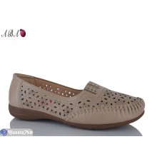 Туфлі жіночі на літо (8 пар р.37-42) коричневий  "Aba"