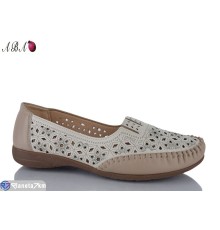 Туфлі жіночі на літо (8 пар р.37-42) бежевий  "Aba"