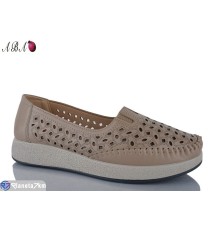 Туфлі жіночі на літо (8 пар р.37-42) коричневий  "Aba"