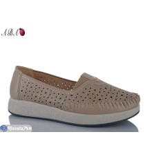 Туфлі жіночі на літо (8 пар р.37-42) коричневий  "Aba"