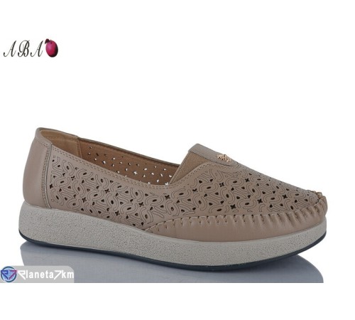 Туфлі жіночі на літо (8 пар р.37-42) коричневий  "Aba"