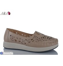 Туфлі жіночі на літо (8 пар р.37-42) коричневий  "Aba"