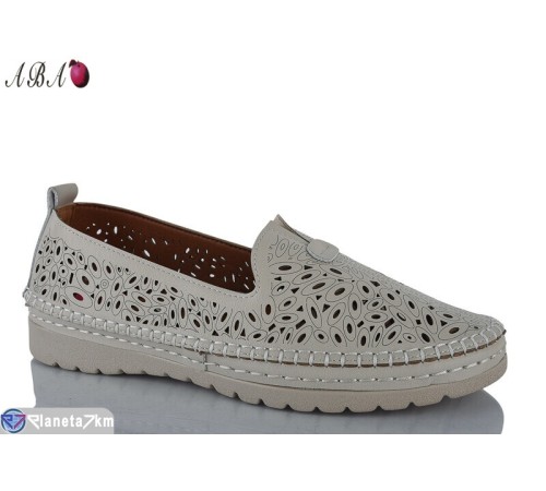 Туфлі жіночі на літо (8 пар р.37-42) бежевий  "Aba"