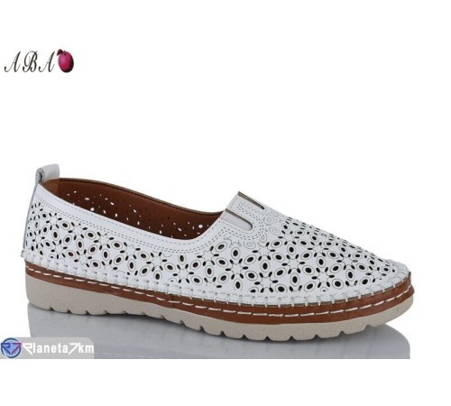 Туфлі жіночі на літо (8 пар р.37-42) білий  "Aba"
