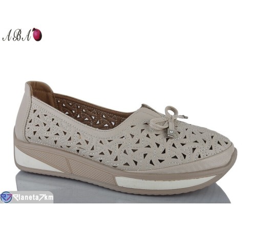 Туфлі жіночі на літо (8 пар р.36-41) бежевий  "Aba"