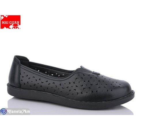 Туфлі жіночі на літо (8 пар р.37-42) чорний  "Maiguan"