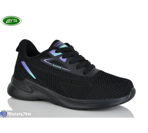 Кросівки жіночі на весну/осінь (8 пар р.36-41) чорний  "Bayota"