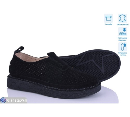 Туфлі жіночі на літо (6 пар р.36-41) чорний  "Vitta"