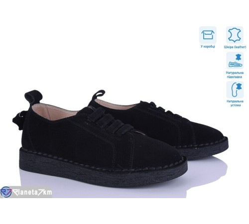 Туфлі жіночі на весну/осінь (6 пар р.36-41) чорний  "Vitta"