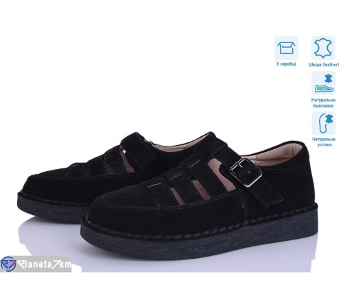 Туфлі жіночі на літо (6 пар р.36-41) чорний  "Vitta"