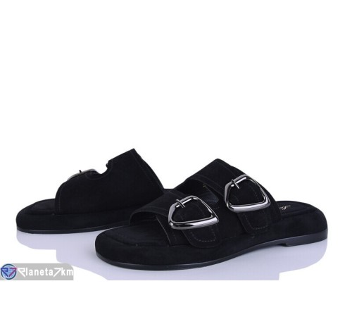 Шлепки жіночі на літо (8 пар р.36-41) чорний  "LOREDANA"