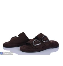 Шлепки жіночі на літо (8 пар р.36-41) коричневий  "LOREDANA"