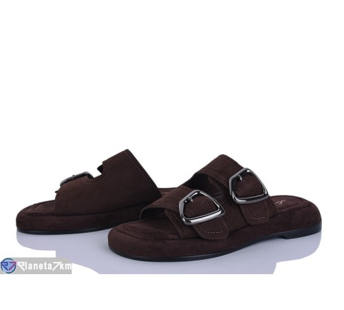 Шлепки жіночі на літо (8 пар р.36-41) коричневий  "LOREDANA"
