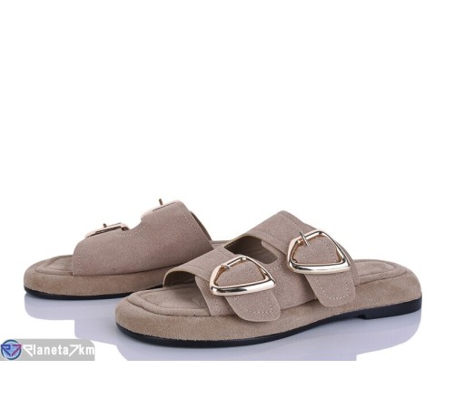 Шлепки жіночі на літо (8 пар р.36-41) бежевий  "LOREDANA"