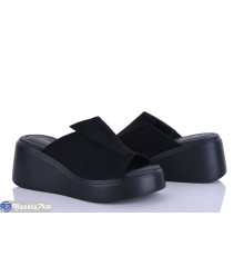 Шлепки жіночі на літо (8 пар р.36-41) чорний  "LOREDANA"