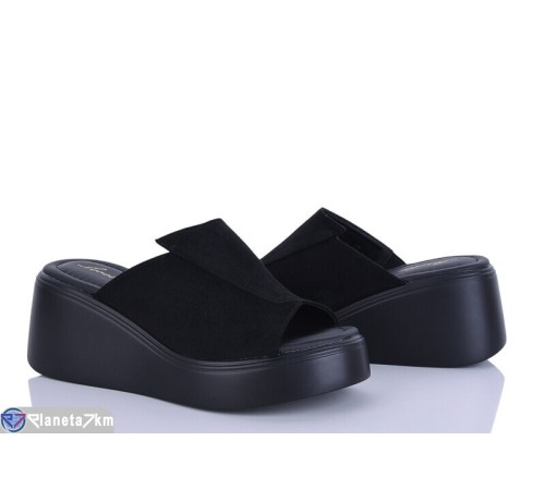 Шлепки жіночі на літо (8 пар р.36-41) чорний  "LOREDANA"