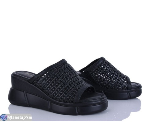 Шлепки жіночі на літо (8 пар р.36-41) чорний  "LOREDANA"