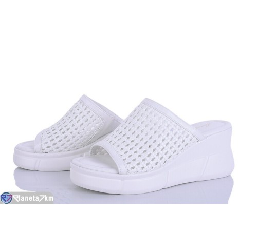 Шлепки жіночі на літо (8 пар р.36-41) білий  "LOREDANA"