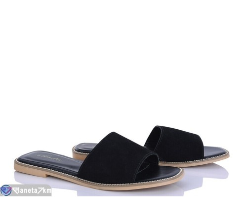 Шлепки жіночі на літо (8 пар р.36-41) чорний  "LOREDANA"