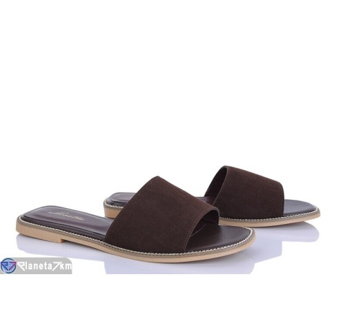 Шлепки жіночі на літо (8 пар р.36-41) коричневий  "LOREDANA"