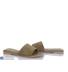 Шлепки жіночі на літо (8 пар р.36-41) хакі  "LOREDANA"