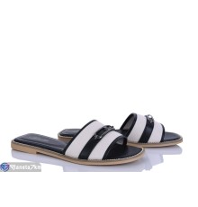 Шлепки жіночі на літо (8 пар р.36-41) чорний  "LOREDANA"