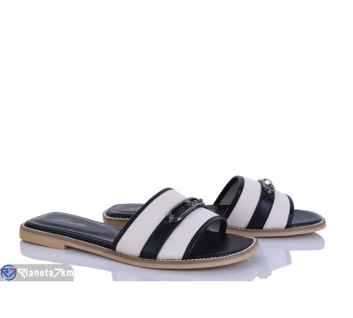 Шлепки жіночі на літо (8 пар р.36-41) чорний  "LOREDANA"