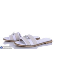 Шлепки жіночі на літо (8 пар р.36-41) білий  "LOREDANA"