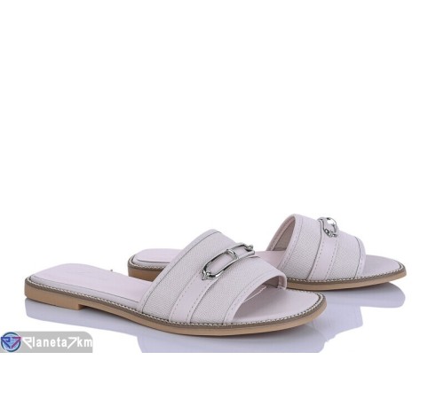 Шлепки жіночі на літо (8 пар р.36-41) бежевий  "LOREDANA"