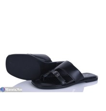 Шлепки жіночі на літо (8 пар р.36-41) чорний  "LOREDANA"