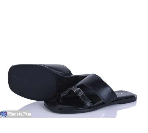 Шлепки жіночі на літо (8 пар р.36-41) чорний  "LOREDANA"