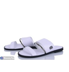 Шлепки жіночі на літо (8 пар р.36-41) білий  "LOREDANA"