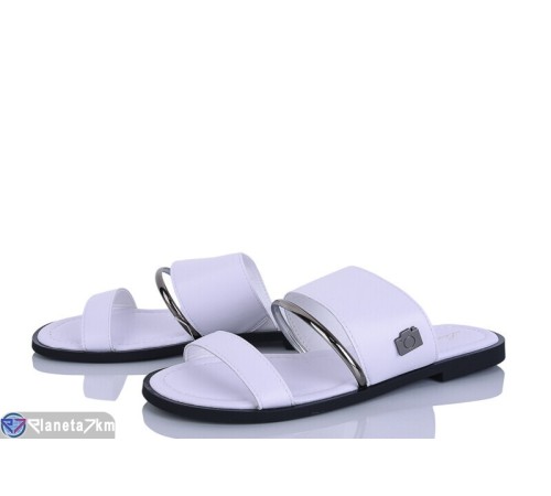 Шлепки жіночі на літо (8 пар р.36-41) білий  "LOREDANA"