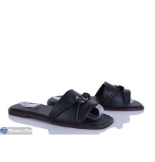 Шлепки жіночі на літо (8 пар р.36-41) чорний  "LOREDANA"