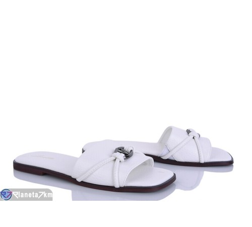 Шлепки жіночі на літо (8 пар р.36-41) білий  "LOREDANA"