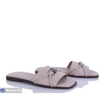 Шлепки жіночі на літо (8 пар р.36-41) бежевий  "LOREDANA"