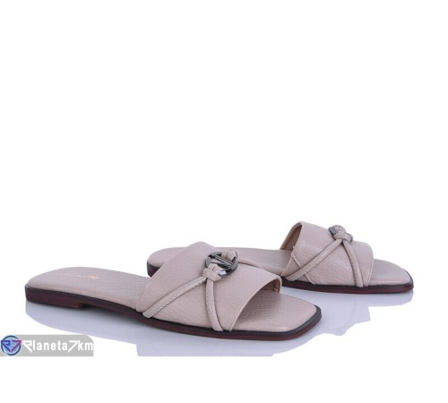 Шлепки жіночі на літо (8 пар р.36-41) бежевий  "LOREDANA"