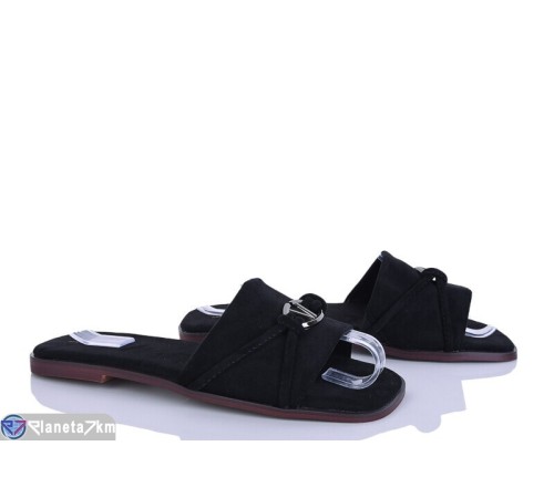 Шлепки жіночі на літо (8 пар р.36-41) чорний  "LOREDANA"