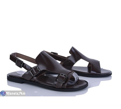 Босоніжки жіночі на літо (8 пар р.36-41) коричневий  "LOREDANA"