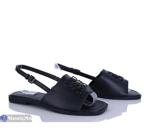 Босоніжки жіночі на літо (8 пар р.36-41) чорний  "LOREDANA"