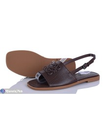 Босоніжки жіночі на літо (8 пар р.36-41) коричневий  "LOREDANA"