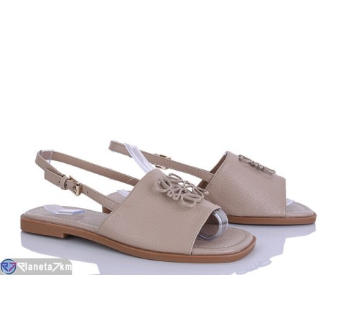 Босоніжки жіночі на літо (8 пар р.36-41) бежевий  "LOREDANA"