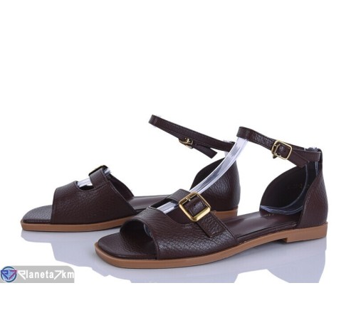 Босоніжки жіночі на літо (8 пар р.36-41) коричневий  "LOREDANA"