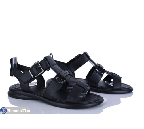 Босоніжки жіночі на літо (8 пар р.36-41) чорний  "LOREDANA"