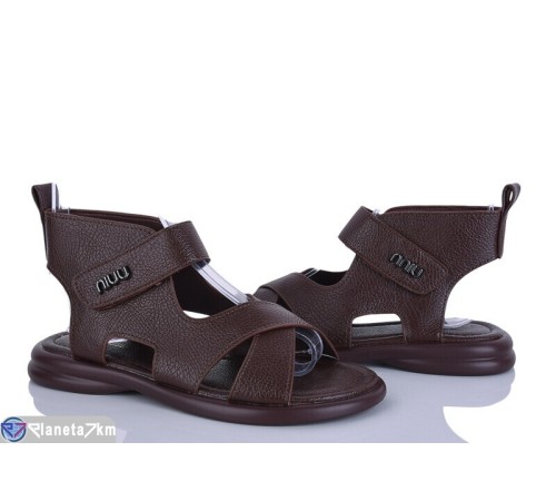 Босоніжки жіночі на літо (8 пар р.36-41) коричневий  "LOREDANA"