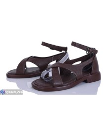 Босоніжки жіночі на літо (8 пар р.36-41) коричневий  "LOREDANA"